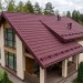 Металлочерепица квинта плюс с 3D резом 0,5 Velur RAL 3005 красное вино