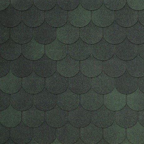 Гибкая черепица Tegola ASSISI verde 473
