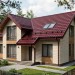 Металлочерепица GL квадро профи 0,45 PE RAL 3005 красное вино