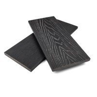 Заборная доска ДПК NanoWood Nature 3D полнотелая Антрацит