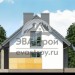 Проект узкого двухэтажного дома из керамоблоков с кабинетом и одноместным гаражом - SK-58