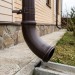 Водосток Aquasistem, Система 150/100 - Отвод трубы декорированный RR 32 Тёмно-коричневый matt