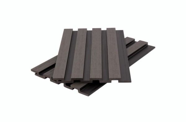 Стеновая панель брусковая двухцветная co-extrusion, grey dark Стеновая панель брусковая двухцветная co-extrusion, grey dark