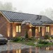 Проект узкого одноэтажного дома с размерами 8 м на 13 м