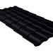 Металлочерепица кредо GL 0,5 Velur20 RAL 9005 черный