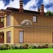 Проект дома из полнотелого кирпича площадью до 150 кв м 101-64
