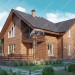 Проект двухэтажного дома из газобетона в европейском стиле с мансардой