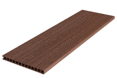 Ступень ДПК Deckron Woodlike 317x28x4000 мм, коричневый