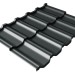 Металлочерепица модульная Квинта Uno Grand Line c 3D резом 0,5 Atlas RAL 7016 антрацитово-серый
