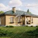 Проект узкого одноэтажного дома с кабинетом
