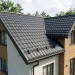 Металлочерепица модульная Квинта Uno Grand Line c 3D резом 0,5 GreenСoat Pural Matt RR2Н3 (RAL 7016 антрацитово-серый)