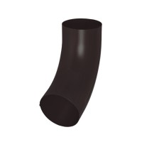 Колено 72 гр. Aquasystem PE-полиэстер 125/90 мм RAL 9005 - черный темный