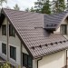 Металлочерепица квинта плюс с 3D резом 0,45 Drap RR 32 темно-коричневый