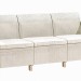 Трёхместный диван  Yalta Sofa 3 Seat белый
