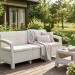 Трёхместный диван  Yalta Sofa 3 Seat белый