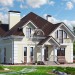 Проект двухэтажного дома из газобетона в европейском стиле с мансардой