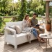 Двухместный диван Yalta Sofa Seаt белый
