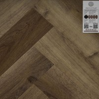Кварцвиниловая плитка Invictus коллекция Maximus Click Herringbone 34 Highland Oak Roasted