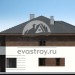 Проект двухэтажного двухсемейного таунхауса из керамоблоков с камином и гаражом - NA-3