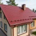 Металлочерепица квинта плюс с 3D резом 0,45 PE RAL 3009 оксидно-красный