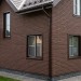 Фасадная панель Grand Line Состаренный кирпич Элит корица (махагон), ШОВ темно-бежевый