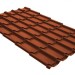 Металлочерепица классик GL 0,5 GreenCoat Pural RR 750 кирпично-красный (RAL 8004 терракота)