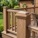 Столб ДПК 3D GardenParkett фактура дерева Светло-коричневый