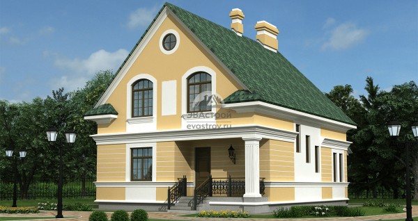 Проект загородного дома FD-00-05 из керамического кирпича 12 на 9 метров Проект загородного дома FD-00-05 из керамического кирпича 12 на 9 метров