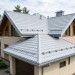 Металлочерепица квинта плюс с 3D резом 0,45 PE RAL 9006 бело-алюминиевый