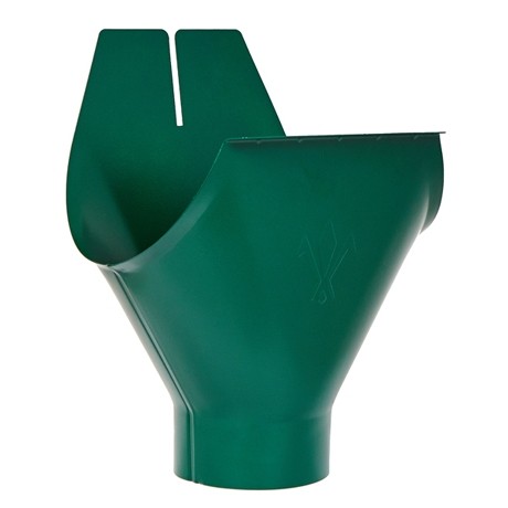 Выход из желоба Aquasystem Rooftop Drain PU 150/100 мм RAL 6005 Зеленый мох