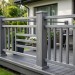 Столб опорный ДПК 3D GardenParkett фактура дерева Серый