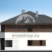 Проект жилого узкого двухэтажного коттеджа из керамоблоков в европейском стиле с одноместным гаражом и камином - VV-26