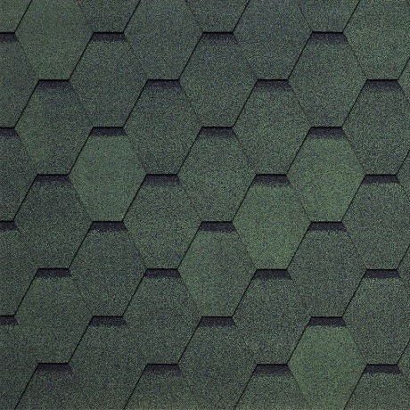 Гибкая битумная черепица GARDA verde 479 TEGOLA (COMFORT), 2.86 кв.м