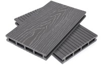 Террасная доская ДПК NanoWood Nature 3D пустотелая Серый