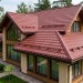 Металлочерепица камея 0,45 PE RAL 3011 коричнево-красный