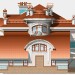 Проект особняка в стиле модерн с бассейном, террасой, вторым светом и гаражом
