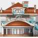 Проект особняка в стиле модерн с бассейном, террасой, вторым светом и гаражом