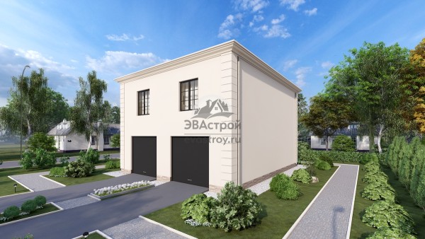 Проект гаража на три автомобиля