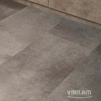Виниловый пол Vinilam коллекция CERAMO VINILAM Glue Цемент Стальной 71610