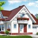 Проект  квадратного дома с гаражом и мансардой 11 на 10 метров