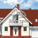 Проект  квадратного дома с гаражом и мансардой 11 на 10 метров