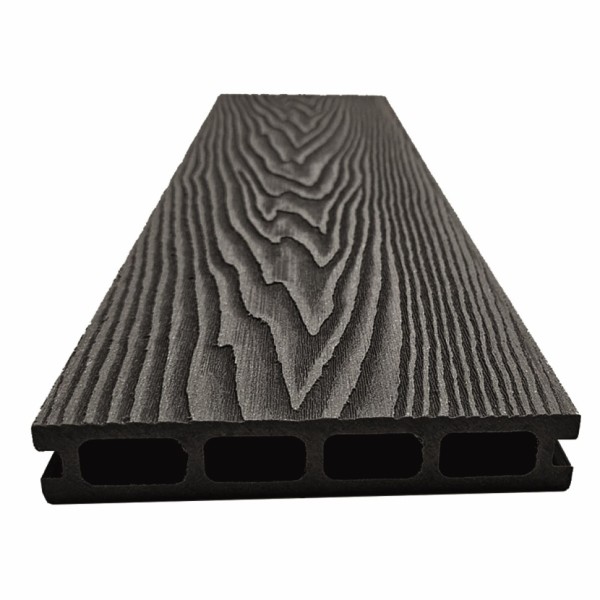 Террасная доская ДПК NanoWood Double 3D Антрацит