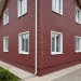 Фасадная панель T-Сайдинг-Кирпич Саман Бордовый