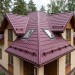 Металлочерепица квинта плюс с  3D резом 0,5 Atlas RAL 3005 красное вино