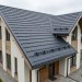 Металлочерепица квинта плюс с 3D резом 0,5 Atlas RAL 7024 мокрый асфальт