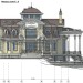 Проект большого дома площадью до 650 кв м с сауной, цокольным этажом