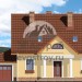 Проект двухэтажного европейского  дома из керамоблоков с одноместным  гаражом и эркером