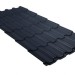 Металлочерепица квинта плюс GL 0,5 Quarzit lite RAL 7024 мокрый асфальт