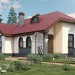 Проект индивидуального одноэтажного жилого дома с эркером