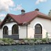Проект индивидуального одноэтажного жилого дома с эркером